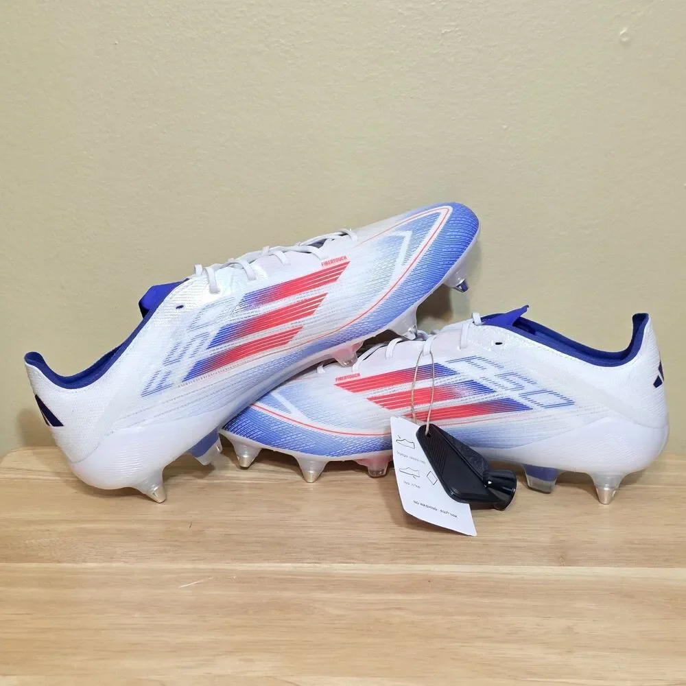 Adidas F50 Elite SG Advancement Pack Soccer Cleats White Blue Red IF1299 10.5